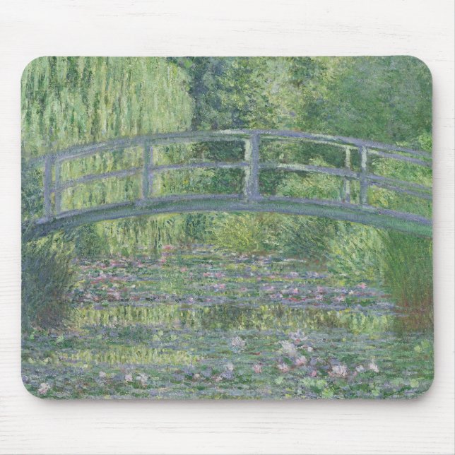 Mousepad Claude Monet| "Waterlily Pond": Harmonia Verde (Frente)
