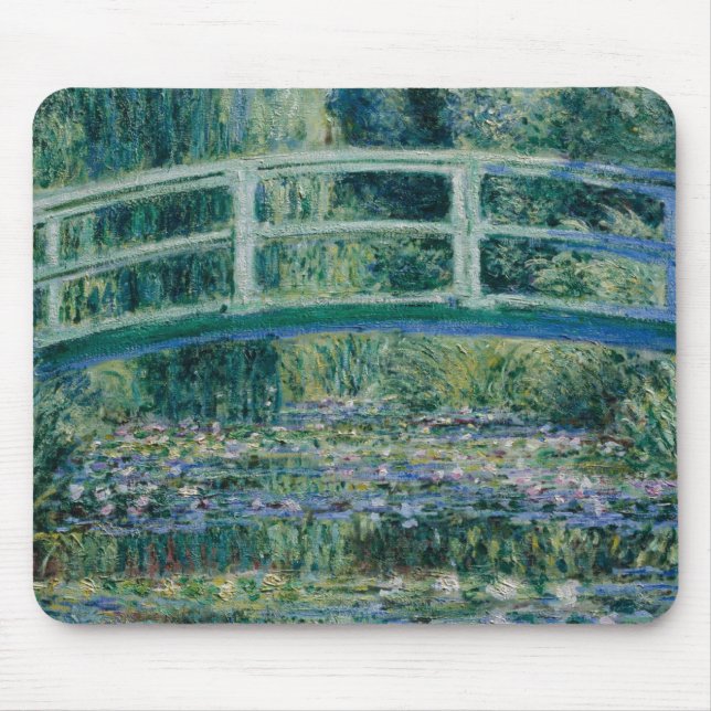 Mousepad Claude Monet's Water Lily e Ponte Japonesa (Frente)