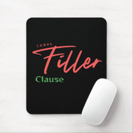 Mousepad Cláusula de Preenchimento de Programação Cobol
