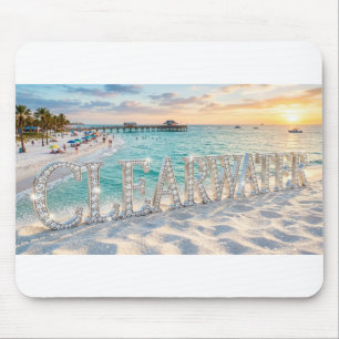 Mousepad Clearwater Beach Florida Suporte de Mouse