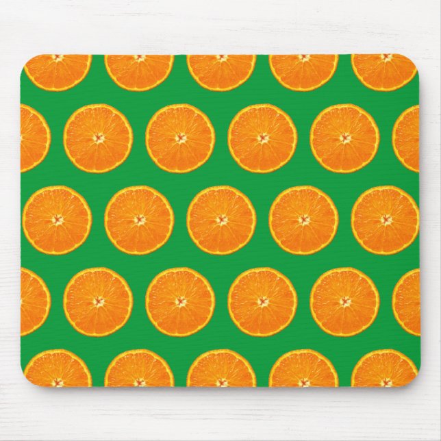 Mousepad Clementinas em Verde (Frente)