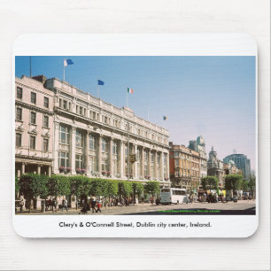 Mousepad Clery's & O'Connell Rua, Dublin, cidade da Irlanda