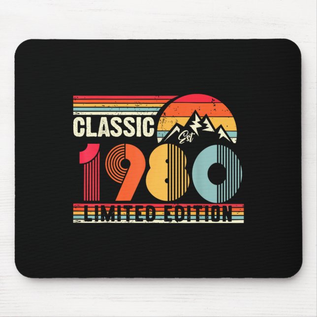 Mousepad Clic 1980 Limited Edition 45 Year Old 45th Birthda (Frente)