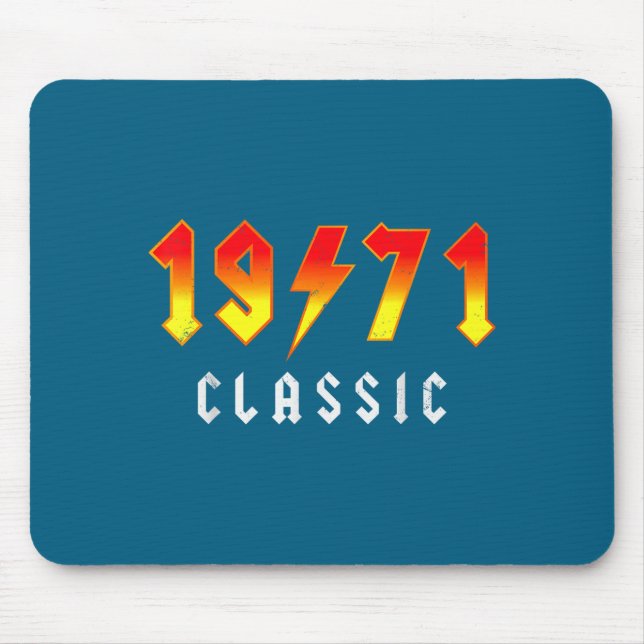 Mousepad Clic 55 Birthday Decorations Men 55yr 1971 55th Bi (Frente)