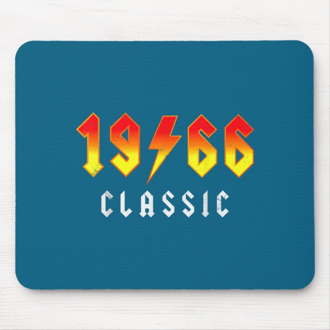Mousepad Clic 60 Birthday Decorations Men 60yr 1966 60th Bi (Frente)