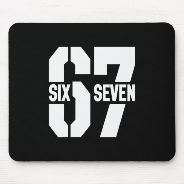 Mousepad Clic 67 Meme - I Love Six Seven  (Frente)
