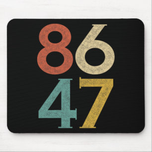 Mousepad Clic Estilo Vintage Anos 80 86 47 Anti Trump