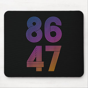 Mousepad Clic Estilo Vintage Anos 80 86 47 Anti Trump _2 