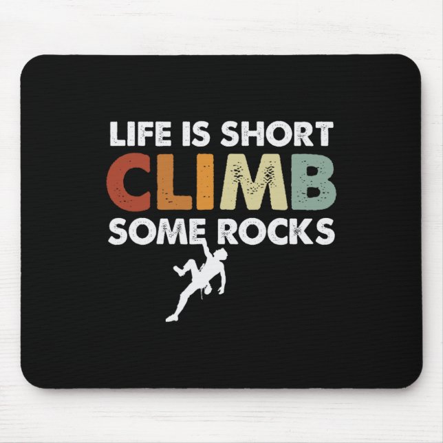 Mousepad Climbing Design - Vintage Rock Climbing  (Frente)
