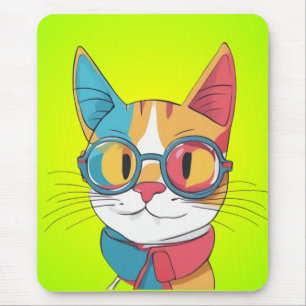 Mousepad Clipart de Ilustração de Cat