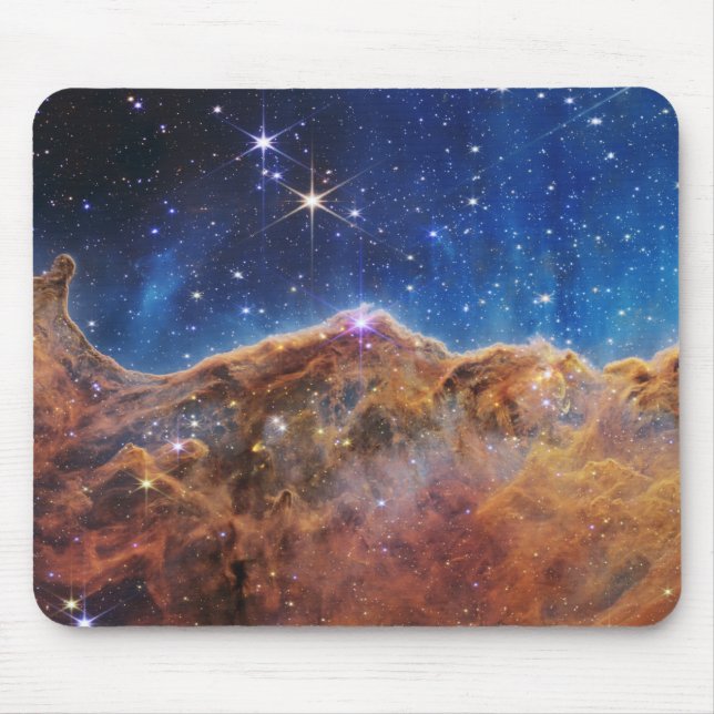 Mousepad Clipes Cósmicos do Telescópio Espacial JWST James  (Frente)