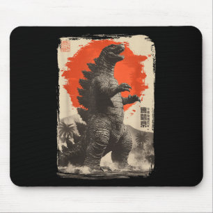 Mousepad Clique Retro Raro Arte Japonesa Gigante Kaiju