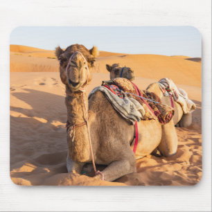 Mousepad Close-up em camelo no deserto de Omã