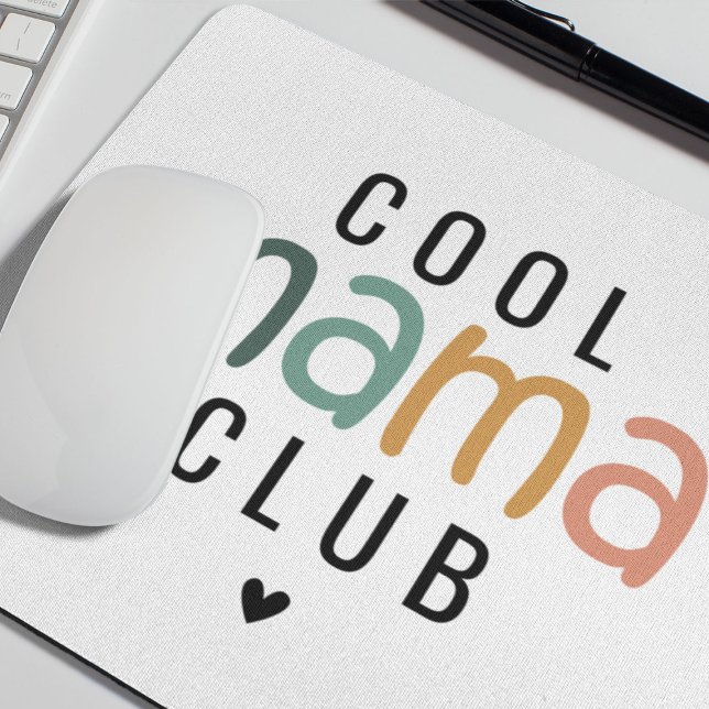 Mousepad Clube da Mamãe Legal Divertida, Presente de Mãe (Criador carregado)