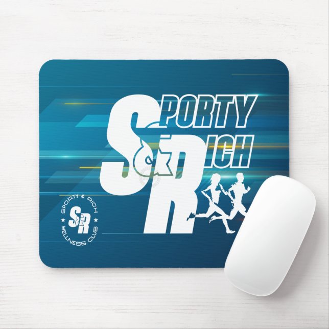 Mousepad Clube de Bem-Estar Retro Moda Esportiva | (Com mouse)