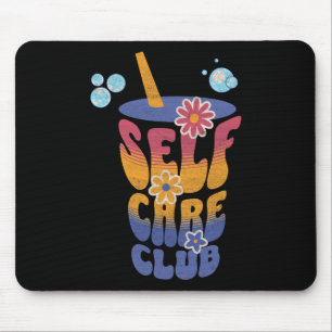 Mousepad Clube de Cuidado Pessoal Flores Lindas Positividad