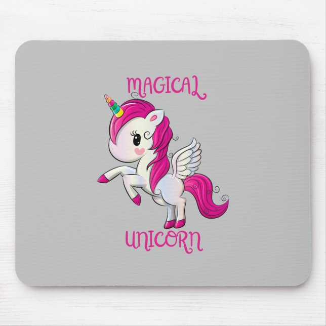 Mousepad Clube de Fãs Amantes do Unicórnio Mágico (Frente)