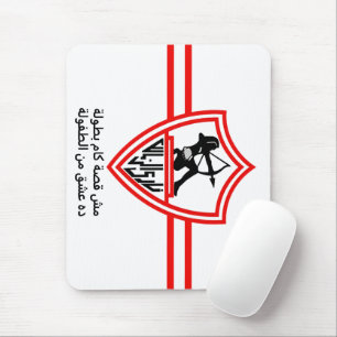Mousepad Clube de Futebol Egípcio Zamalek SC Fãs do Zamalek