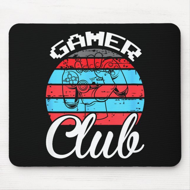 Mousepad Clube de Jogadores Citações Divertidas de Jogos Pr (Frente)