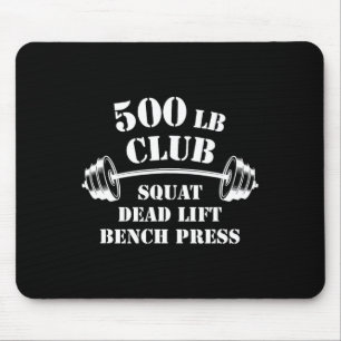 Mousepad Clube de Levantamento de Peso de 500 Libras Academ