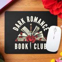 Clube de Livros de Romance Sombrio Floral Vermelho