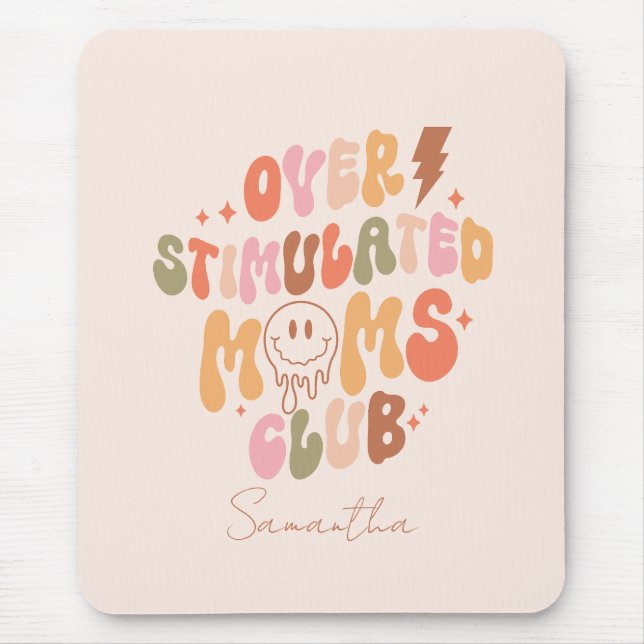 Mousepad Clube de Mães versátil - Relacionável e Real (Frente)