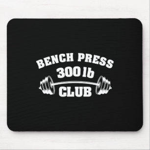 Mousepad Clube de Supino Reto de 300 Libras Academia Levant