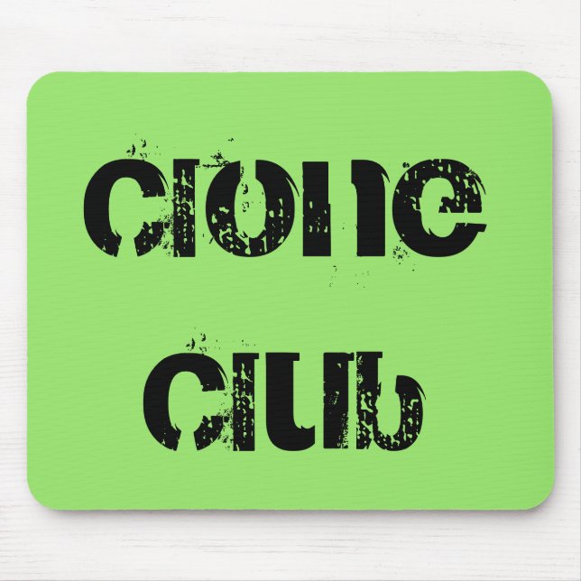 Mousepad Clube do clone do preto do órfão do programa (Frente)
