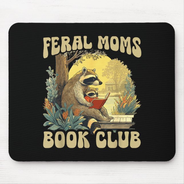 Mousepad Clube do livro das mães ferozes engraçadas  (Frente)