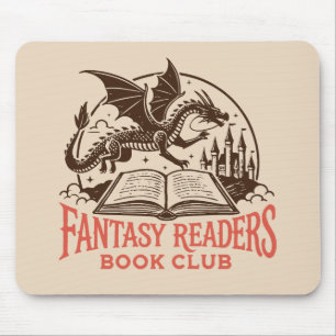 Mousepad clube do livro de leitores de fantasia