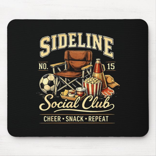 Mousepad Clube Social à Margem Grita Lanche Repete Mãe de F (Frente)