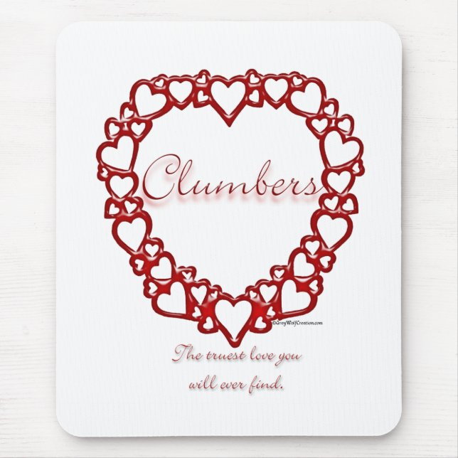 Mousepad Clumber Spaniel True Love (Frente)