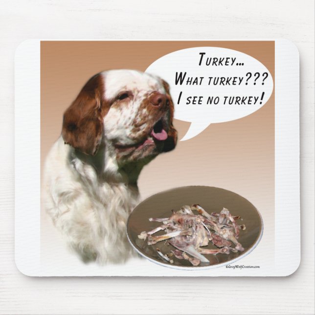 Mousepad Clumber Spaniel Turquia (Frente)