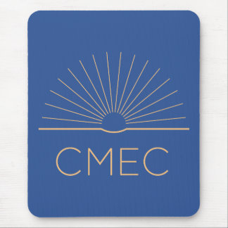 Mousepad CMEC - quadrado, azul com logotipo de pês