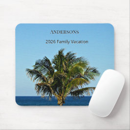 Mousepad Coastal Palm Moment | Family Name & Trip Year
