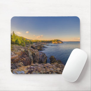 Mousepad Coastline Acadia National Park, Schooner Head