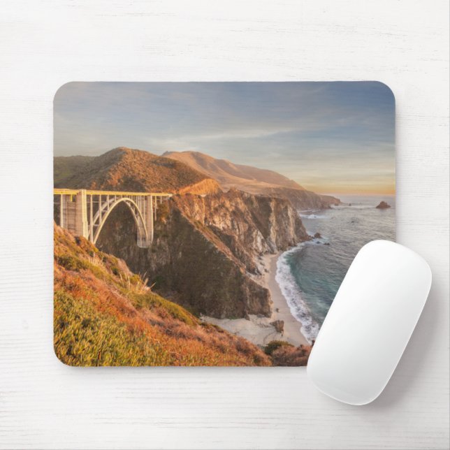 Mousepad Coastline | Ponte Bixby, Grande Sur Califórnia (Com mouse)