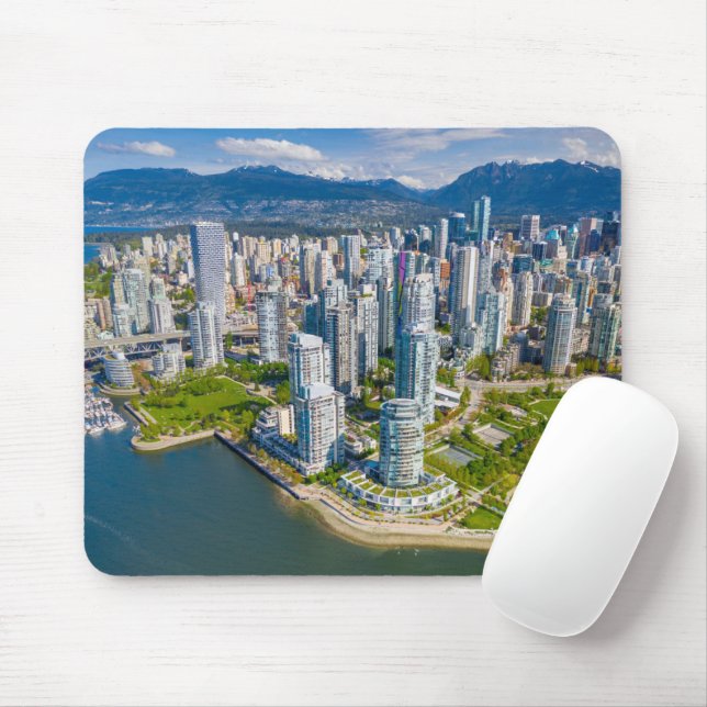 Mousepad Coastline | Vancouver, Colúmbia Britânica, Canadá (Com mouse)