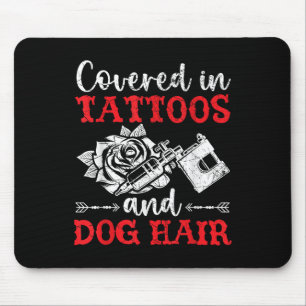 Mousepad Coberta Em Tatuagens E Tatuagem No Cabelo Do Cão P