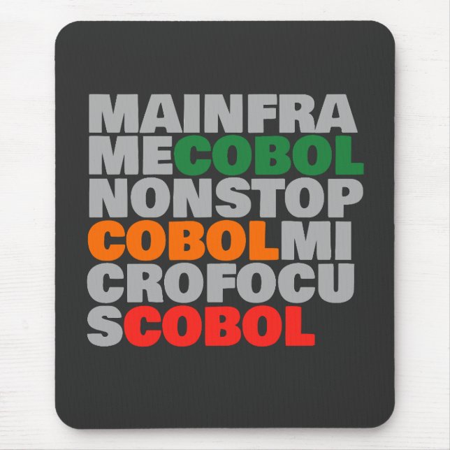 Mousepad COBOL Platforms – Mainframe, MicroFocus, NonStop  (Frente)