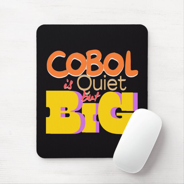 Mousepad Cobol Programming Language is Quiet But Big  (Com mouse)