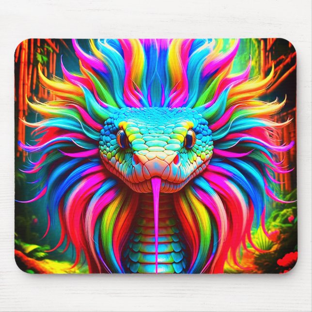 Mousepad Cobra arco-íris (Frente)