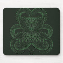 Cobra Art Déco Verde | Cobra Simétrica Ornamental