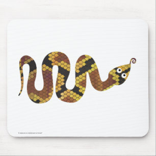 Mousepad Cobra Brown e Silhouette Dourada