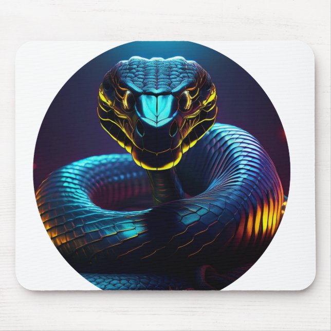 Mousepad cobra De Cobra Negra Na Sua Cara (Frente)