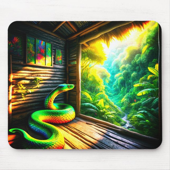 Mousepad Cobra verde (Frente)