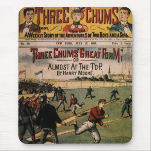 Mousepad Cobrir Da Revista Vintage Sports Baseball Three Ch