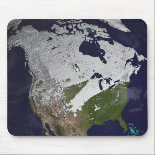 Mousepad Cobrir de neve do inverno no hemisfério Norte