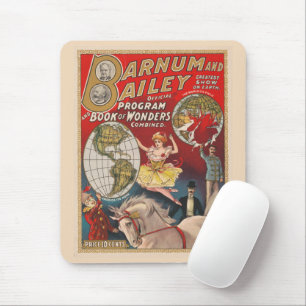 Mousepad Cobrir Do Programa Vintage Barnum E Bailey