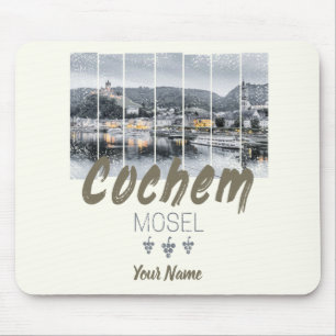 Mousepad Cochem no Moselle Germany Vintage Souvenir